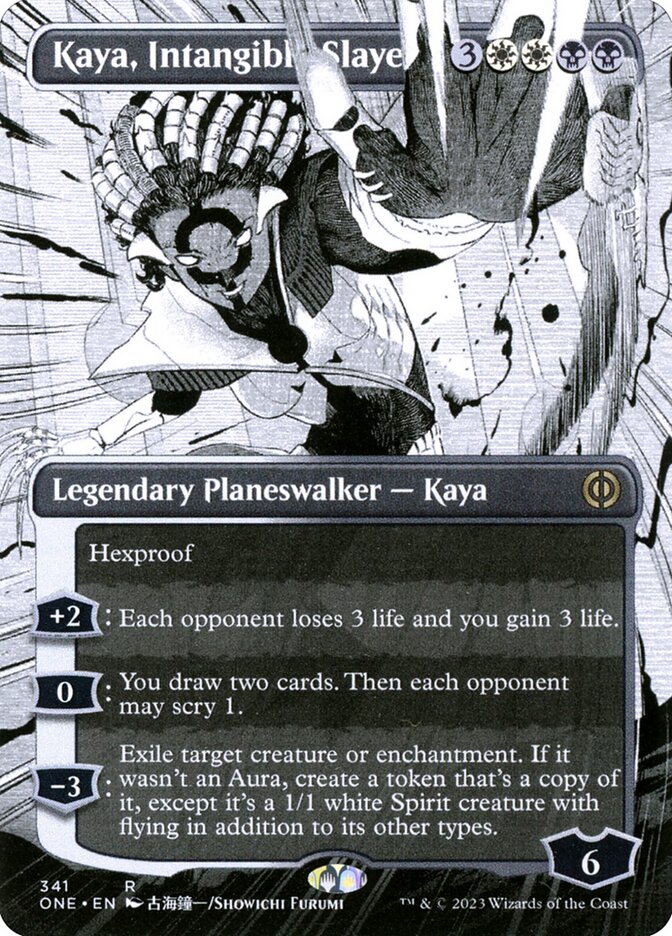 Kaya, Intangible Slayer - [Foil, Borderless Manga] Phyrexia: All Will Be One (ONE)