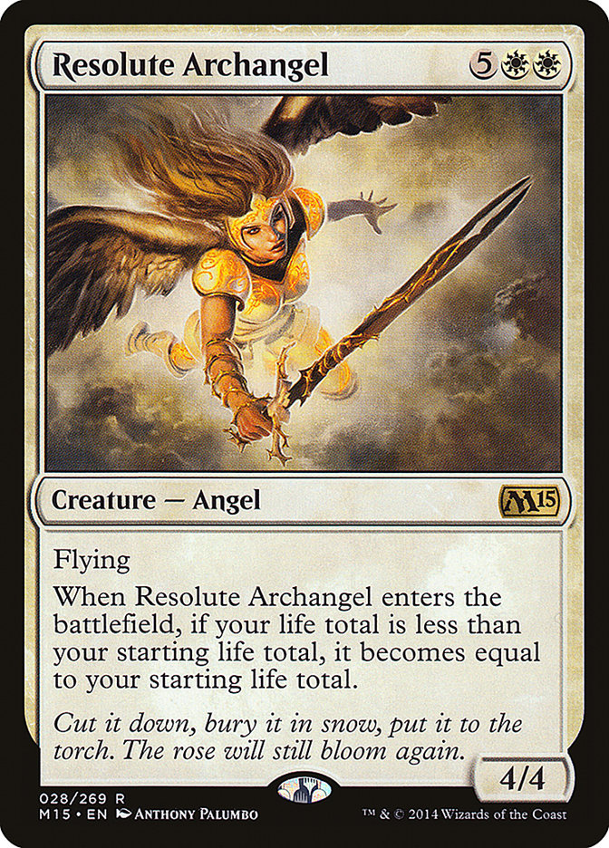 Resolute Archangel - [Foil] Magic 2015 (M15)