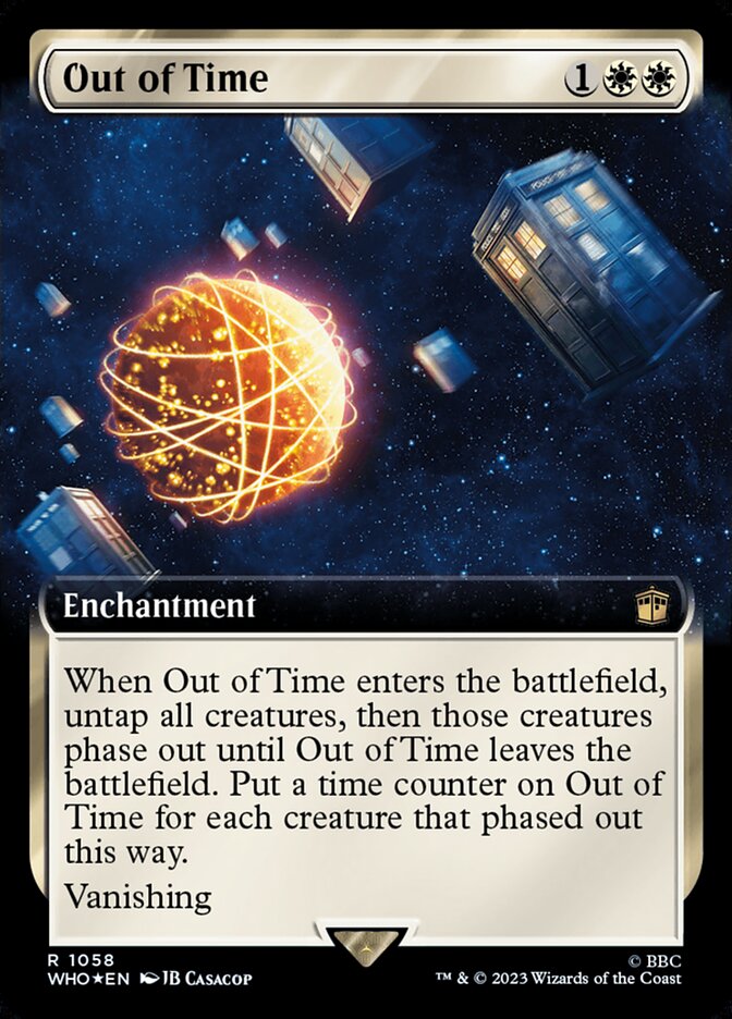 Out of Time - [Surge Foil, Extended Art] Doctor Who (WHO)