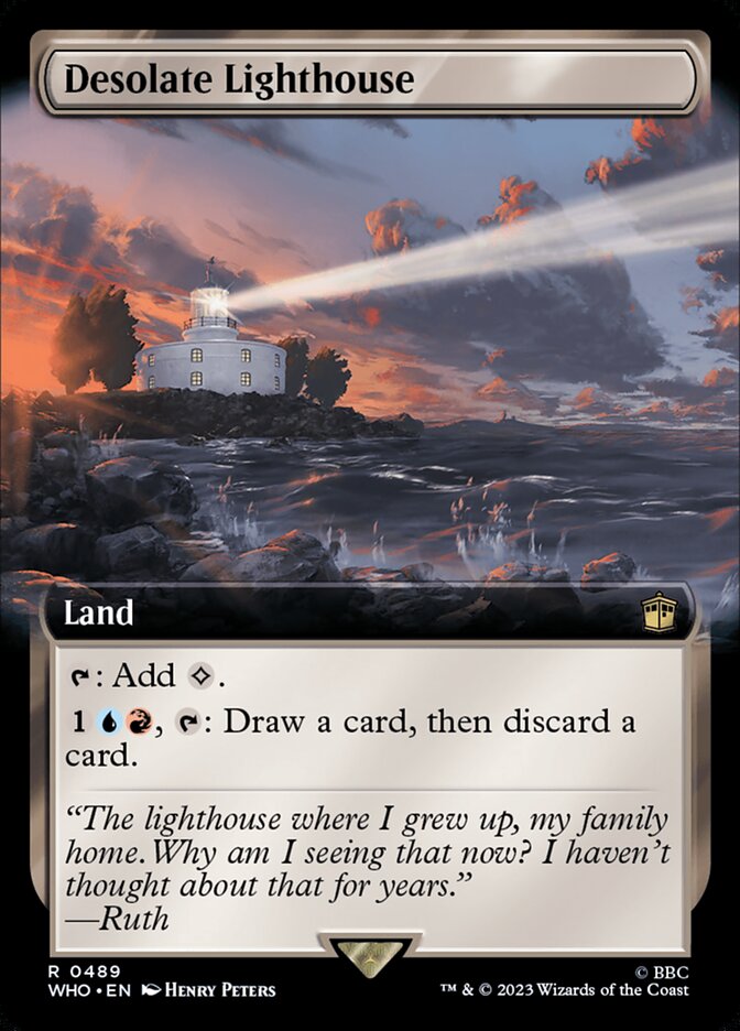 Desolate Lighthouse - [Foil, Extended Art] Doctor Who (WHO)