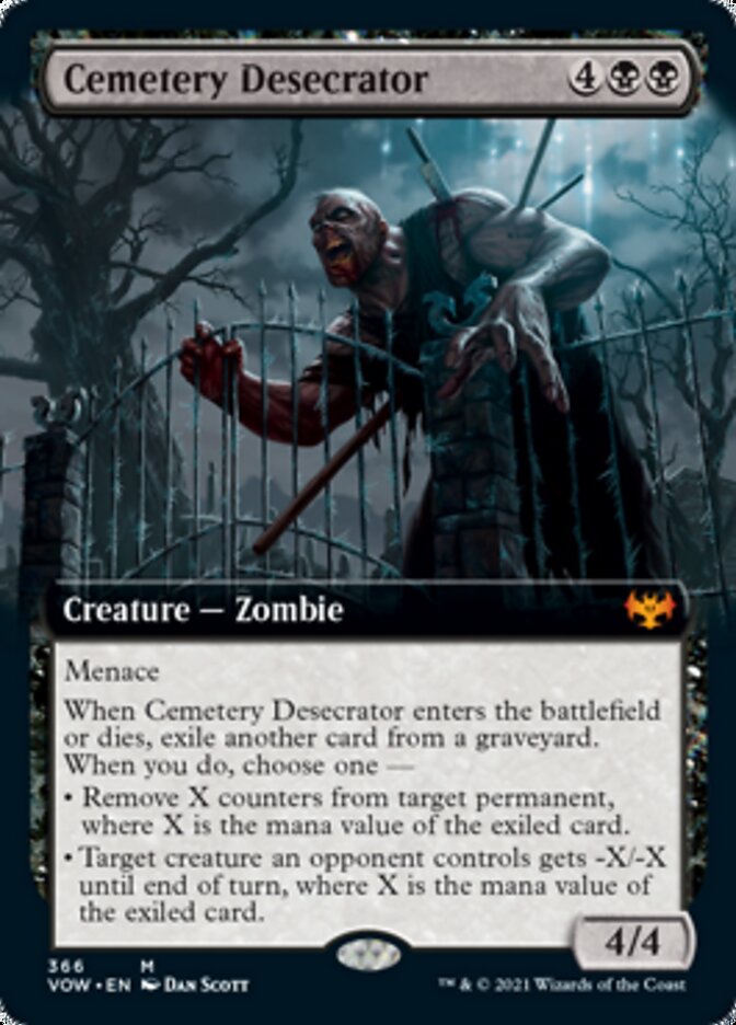 Cemetery Desecrator - [Foil, Extended Art] Innistrad: Crimson Vow (VOW)