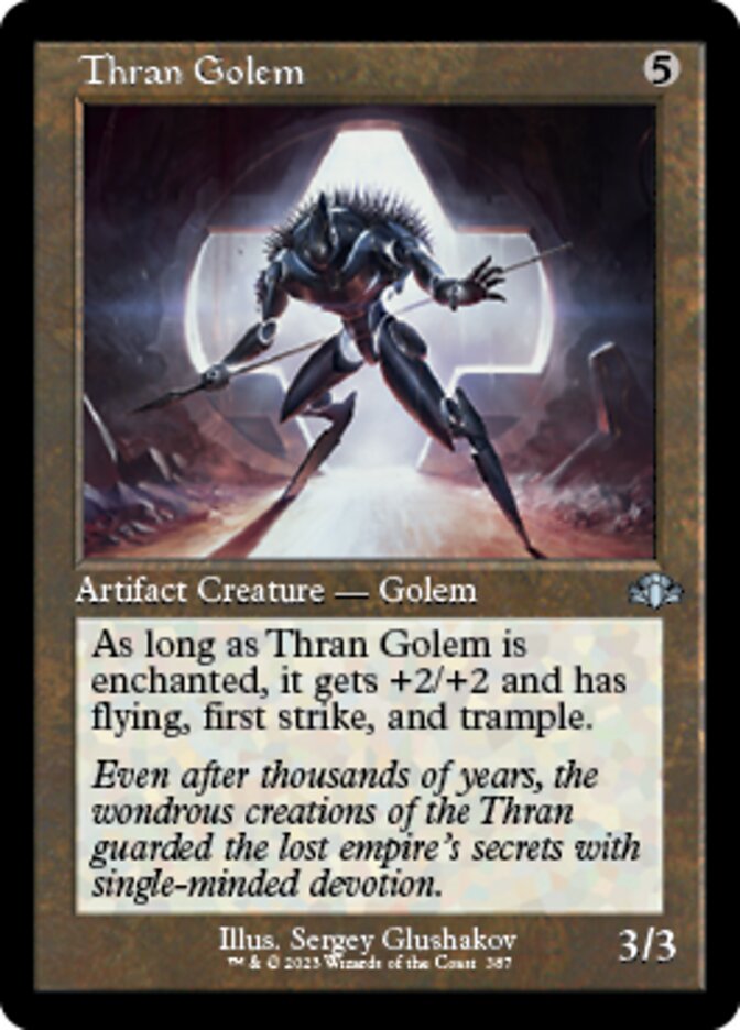 Thran Golem - [Foil, Retro Frame] Dominaria Remastered (DMR)