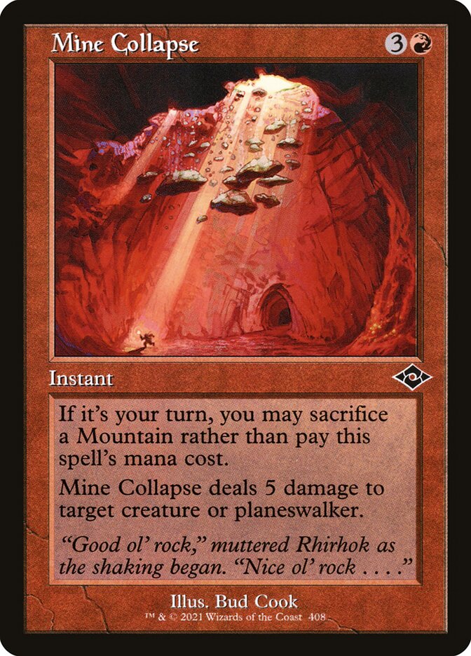 Mine Collapse - [Etched Foil, Retro Frame] Modern Horizons 2 (MH2)
