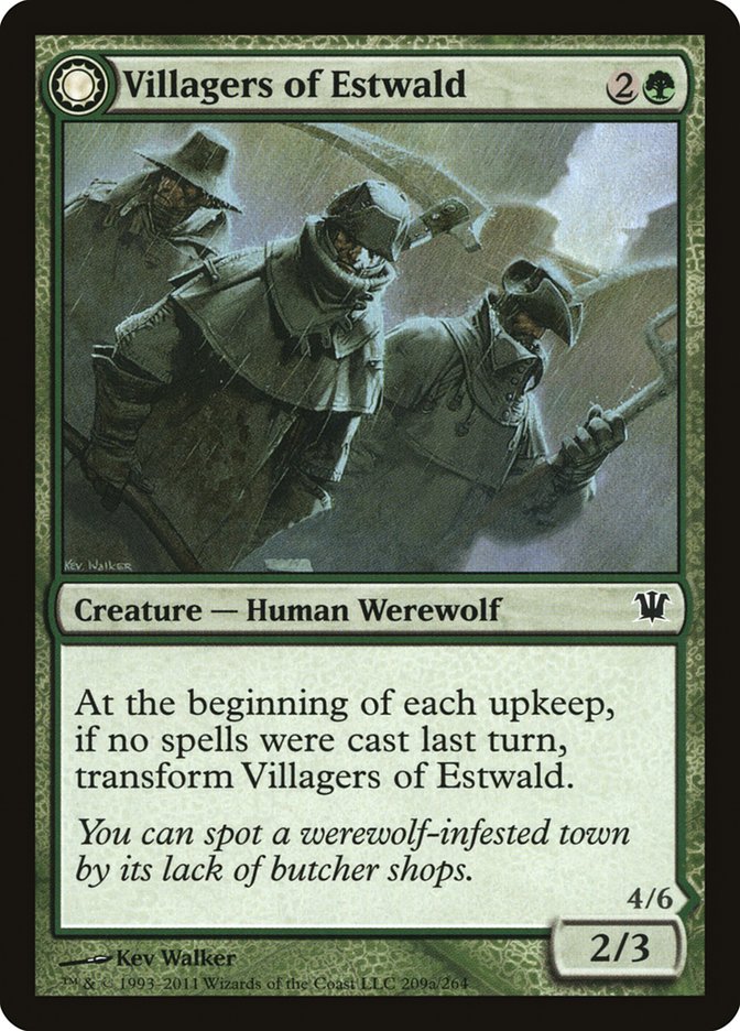 Villagers of Estwald // Howlpack of Estwald - [Foil] Innistrad (ISD)