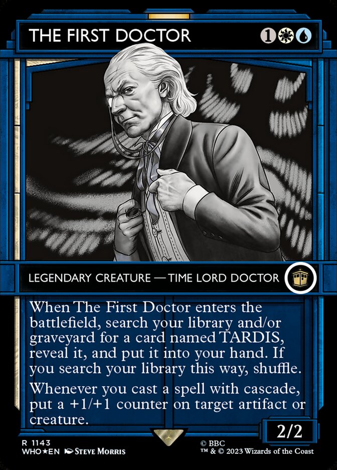 The First Doctor - [Surge Foil, Showcase] Doctor Who (WHO)