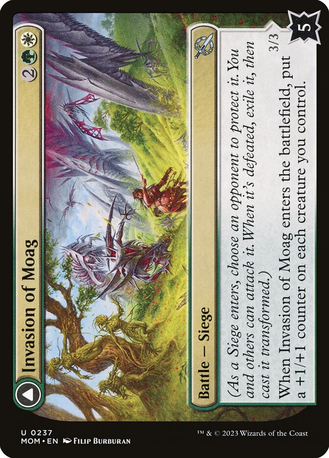 Invasion of Moag // Bloomwielder Dryads - [Foil] March of the Machine (MOM)