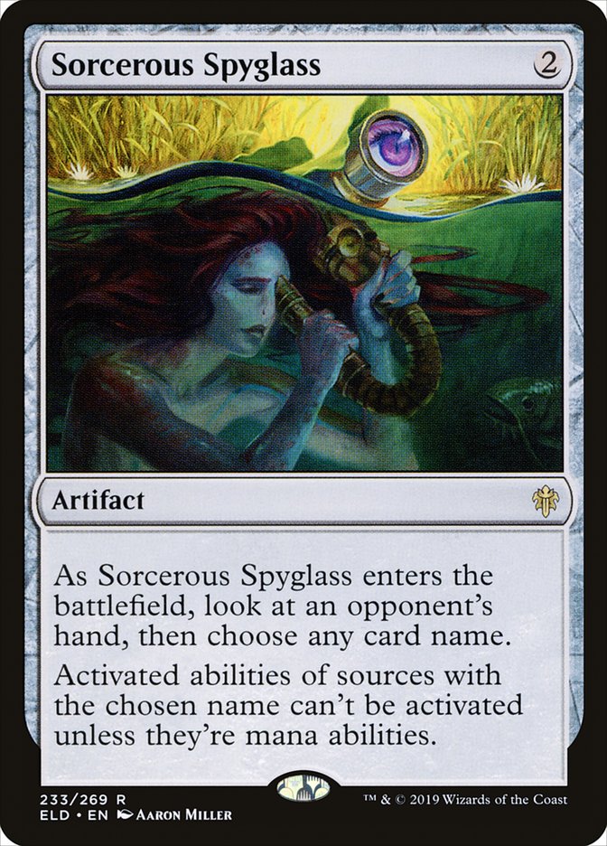 Sorcerous Spyglass - [Foil] Throne of Eldraine (ELD)