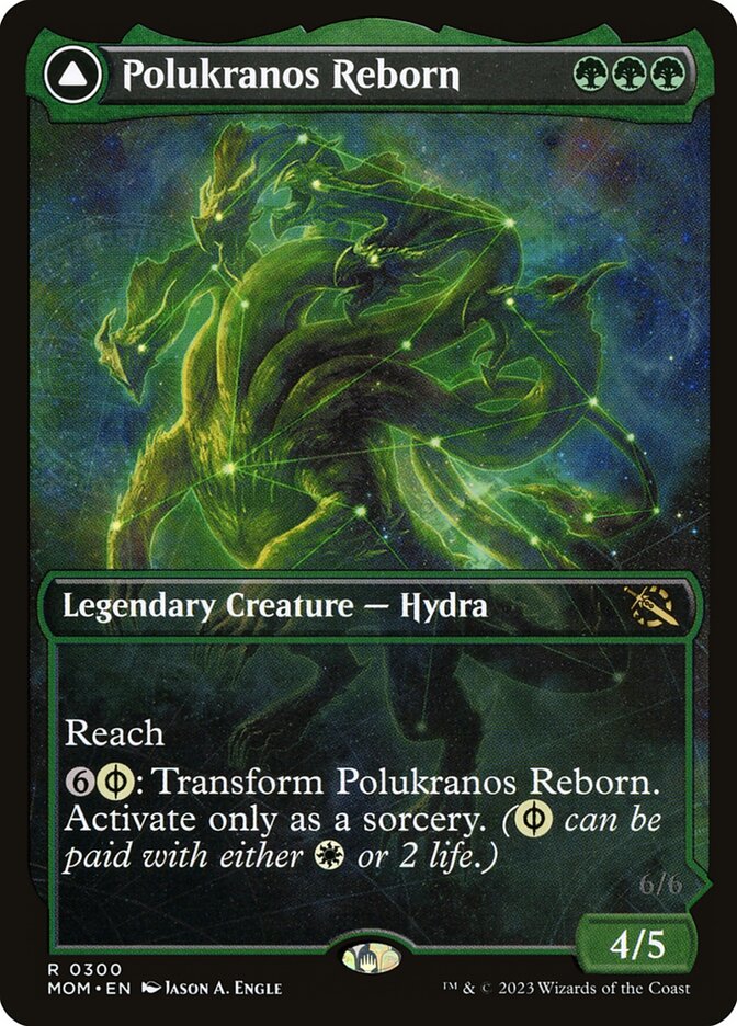 Polukranos Reborn // Polukranos, Engine of Ruin - [Foil, Showcase] March of the Machine (MOM)
