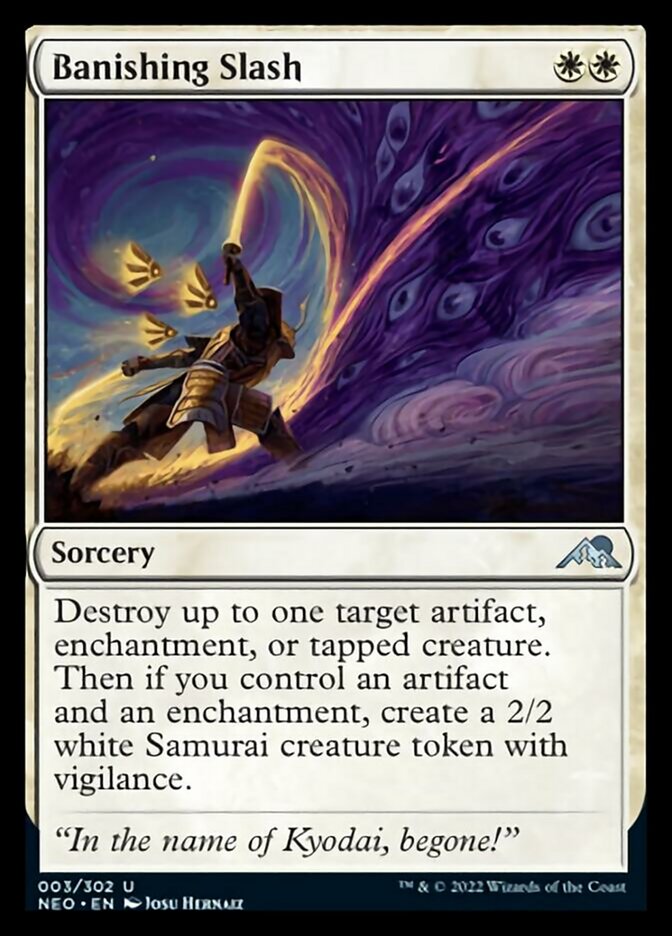 Banishing Slash - [Foil] Kamigawa: Neon Dynasty (NEO)