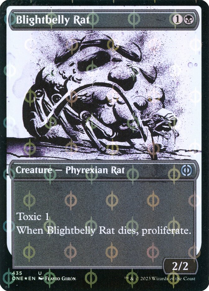 Blightbelly Rat - [Step and Compleat Foil, Showcase] Phyrexia: All Will Be One (ONE)