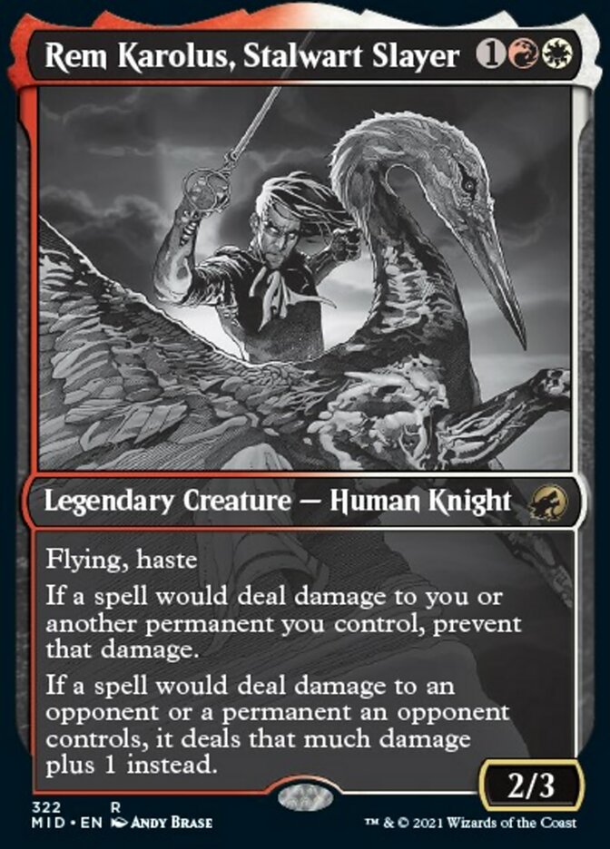 Rem Karolus, Stalwart Slayer - [Foil, Showcase] Innistrad: Midnight Hunt (MID)