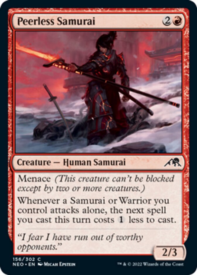 Peerless Samurai - [Foil] Kamigawa: Neon Dynasty (NEO)