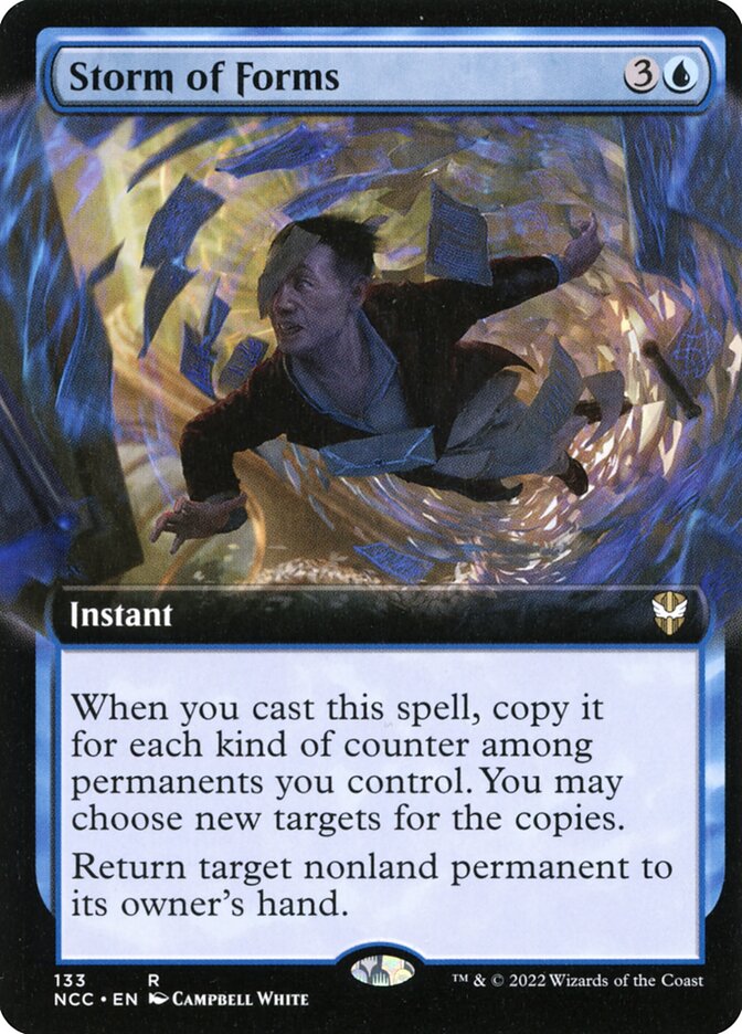 Storm of Forms - [Foil, Extended Art] New Capenna Commander (NCC)