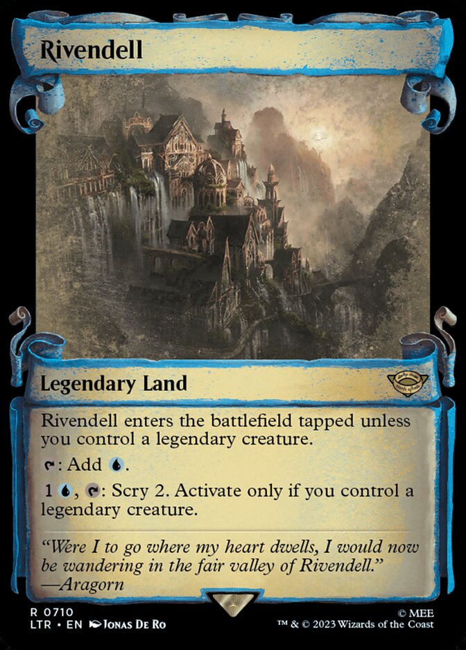 Rivendell - [Foil, Showcase Scroll] The Lord of the Rings: Tales of Middle-earth (LTR)