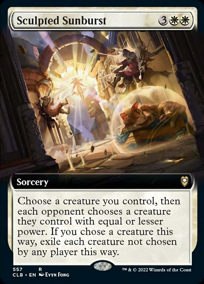 Sculpted Sunburst - [Extended Art] Commander Legends: Battle for Baldur's Gate (CLB)