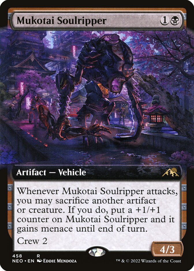 Mukotai Soulripper - [Foil, Extended Art] Kamigawa: Neon Dynasty (NEO)
