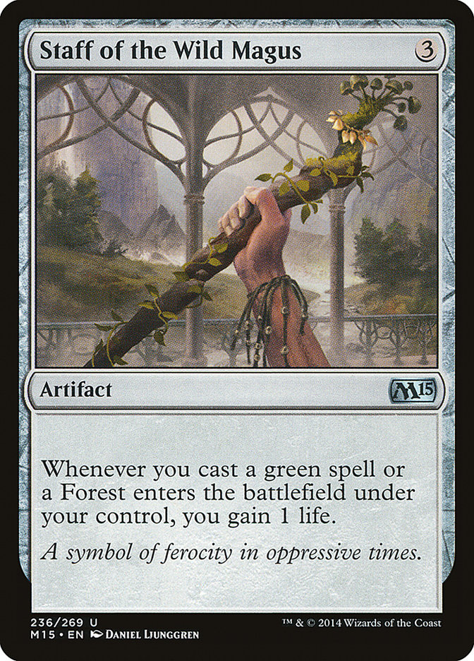 Staff of the Wild Magus - [Foil] Magic 2015 (M15)