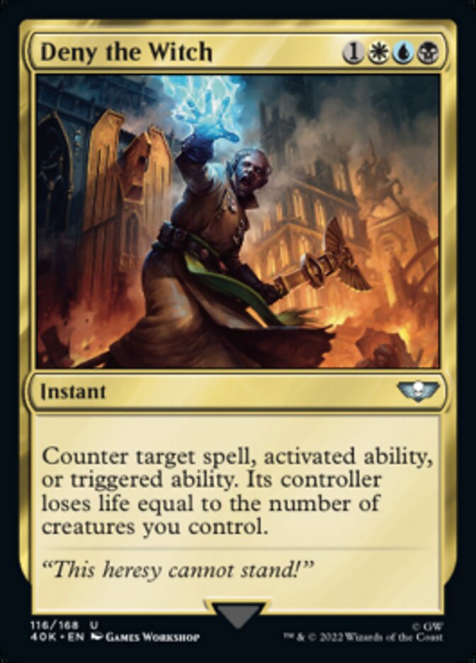 Deny the Witch - [Surge Foil] Warhammer 40,000 Commander (40K)