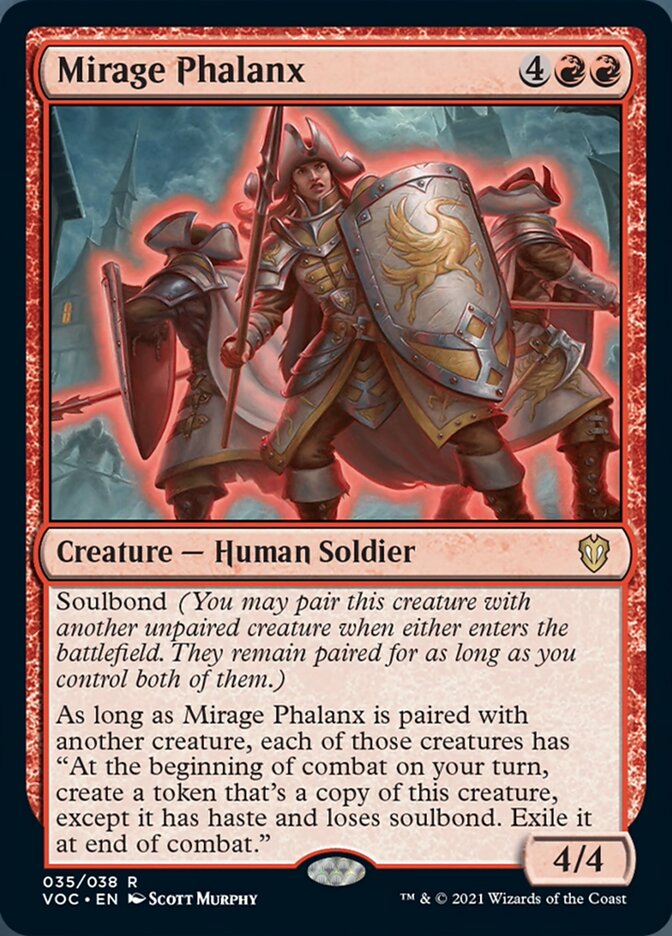 Mirage Phalanx - [Foil] Crimson Vow Commander (VOC)