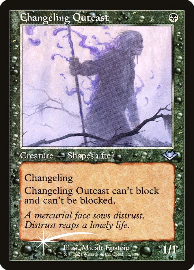 Changeling Outcast - [Etched Foil, Retro Frame] Modern Horizons 1 Timeshifts (H1R)