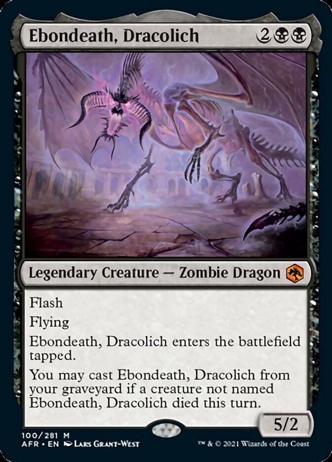 Ebondeath, Dracolich - [Foil] Adventures in the Forgotten Realms (AFR)