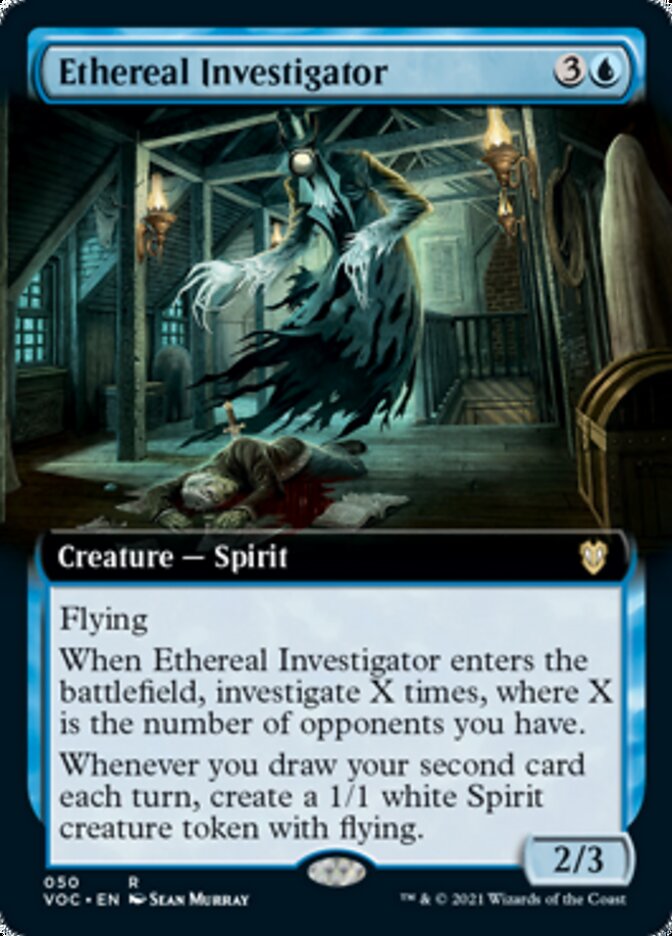 Ethereal Investigator - [Foil, Extended Art] Crimson Vow Commander (VOC)