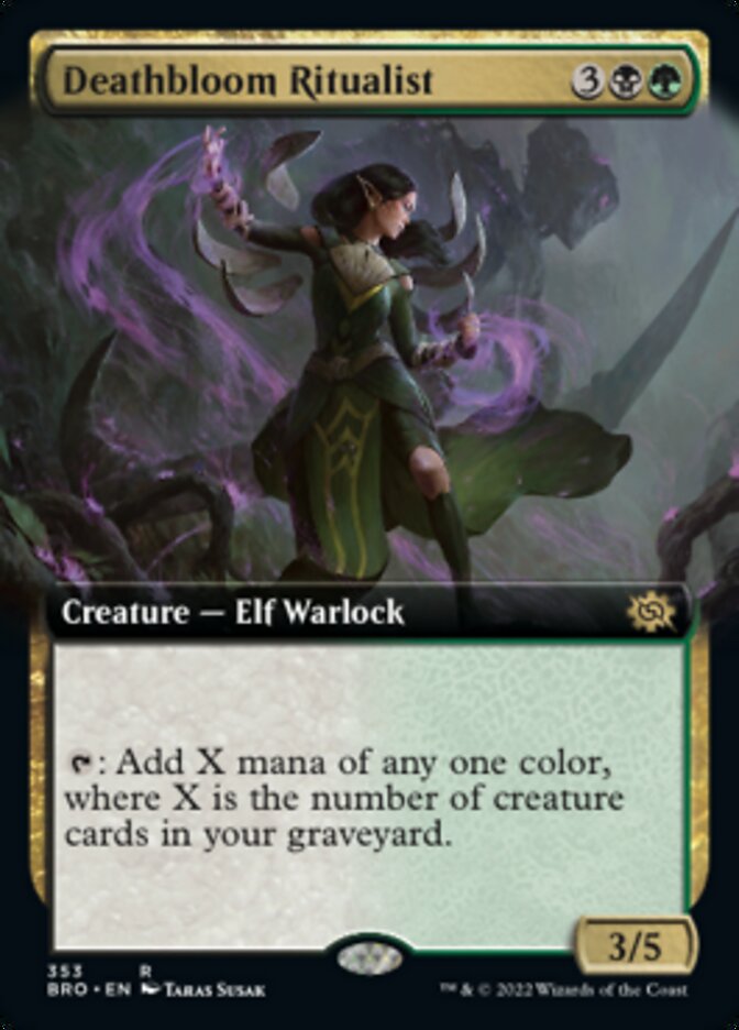 Deathbloom Ritualist - [Extended Art] The Brothers' War (BRO)