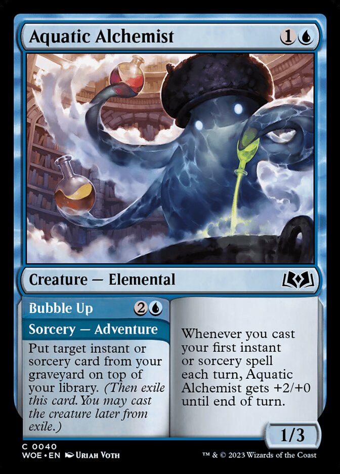 Aquatic Alchemist // Bubble Up - [Foil] Wilds of Eldraine (WOE)