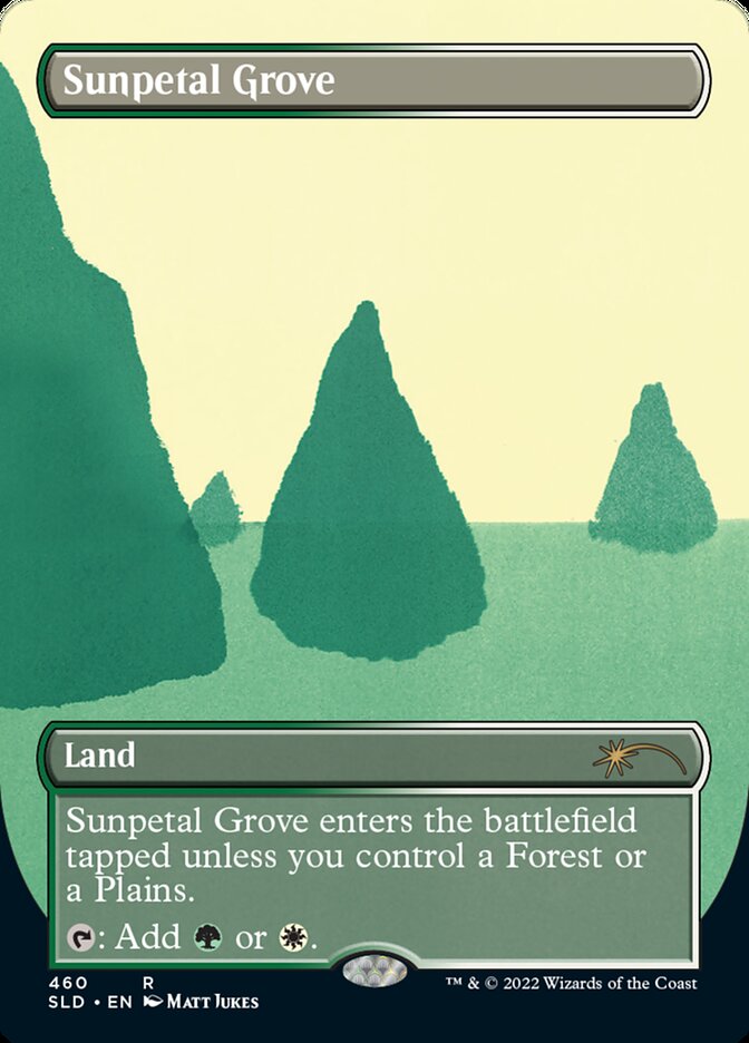 Sunpetal Grove (460) - [Foil, Borderless] Secret Lair Drop (SLD)