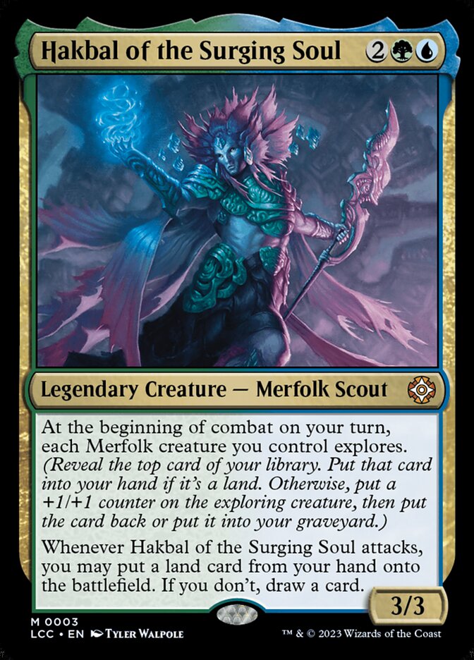 Hakbal of the Surging Soul - [Foil] Lost Caverns of Ixalan Commander (LCC)
