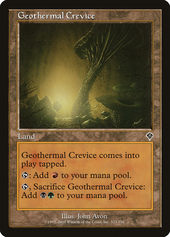 Geothermal Crevice - [Foil, Retro Frame] Invasion (INV)