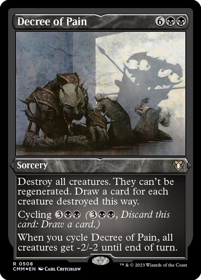 Decree of Pain - [Etched Foil] Commander Masters (CMM)