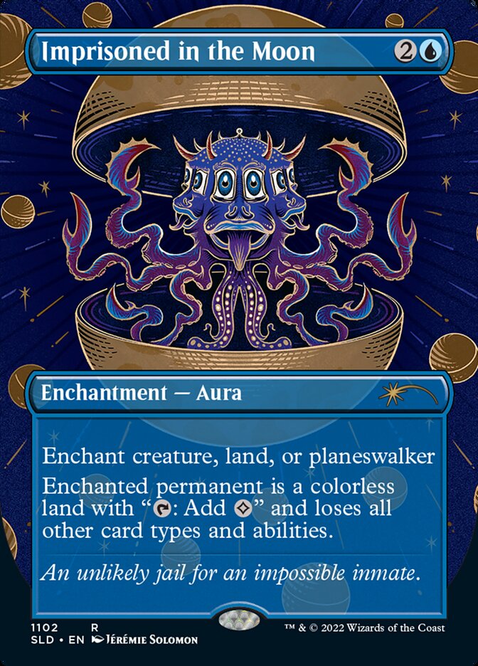 Imprisoned in the Moon (1102) - [Foil, Borderless] Secret Lair Drop (SLD)