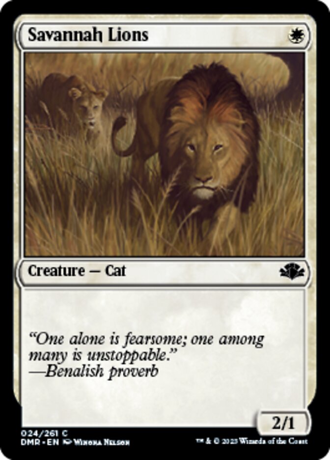Savannah Lions - [Foil] Dominaria Remastered (DMR)