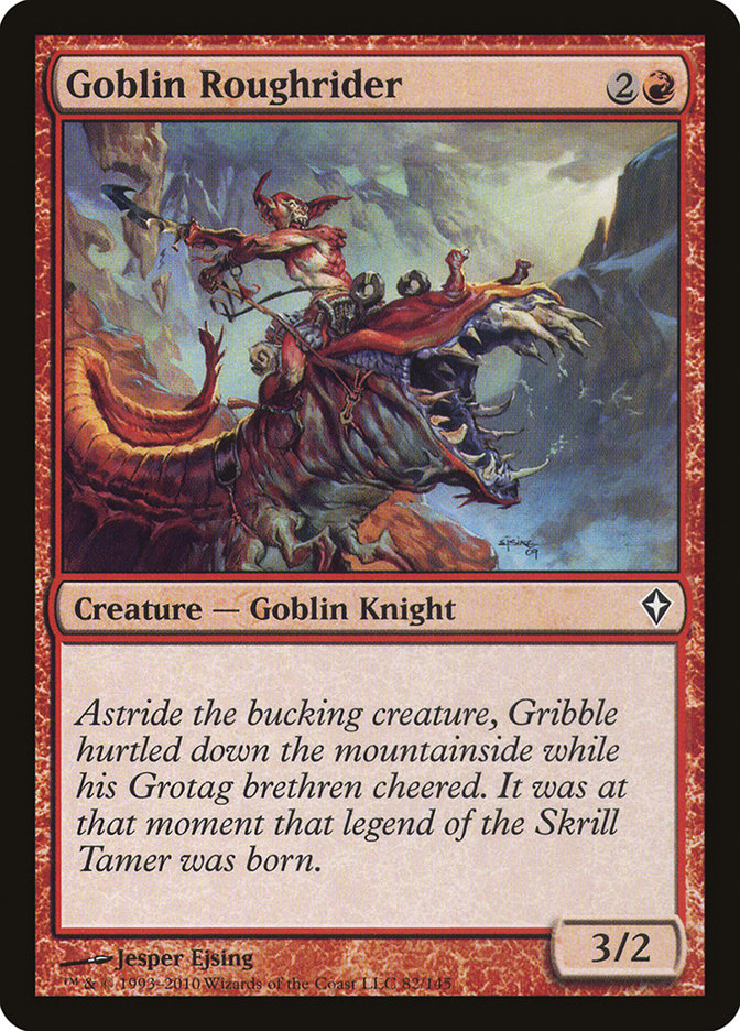 Goblin Roughrider - [Foil] Worldwake (WWK)
