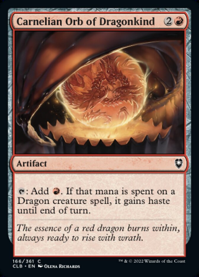 Carnelian Orb of Dragonkind - [Foil] Commander Legends: Battle for Baldur's Gate (CLB)