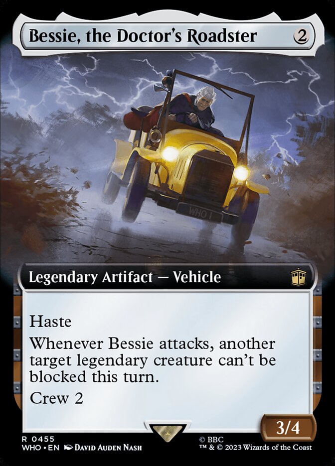 Bessie, the Doctor's Roadster - [Foil, Extended Art] Doctor Who (WHO)