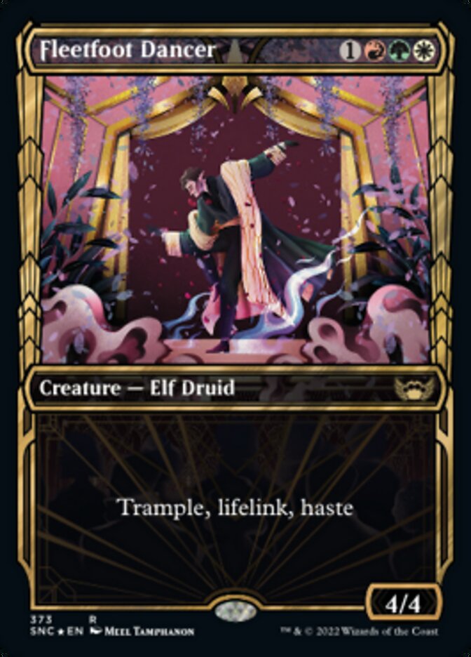 Fleetfoot Dancer - [Gilded Foil, Showcase] Streets of New Capenna (SNC)