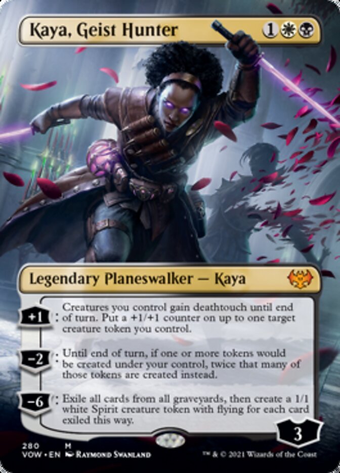 Kaya, Geist Hunter - [Foil, Borderless] Innistrad: Crimson Vow (VOW)