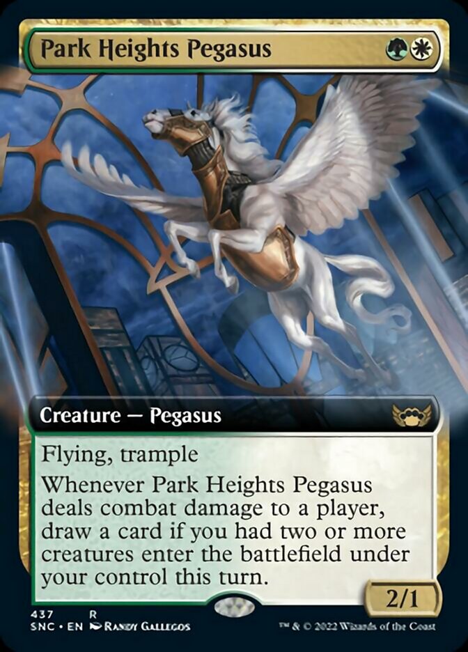 Park Heights Pegasus - [Foil, Extended Art] Streets of New Capenna (SNC)