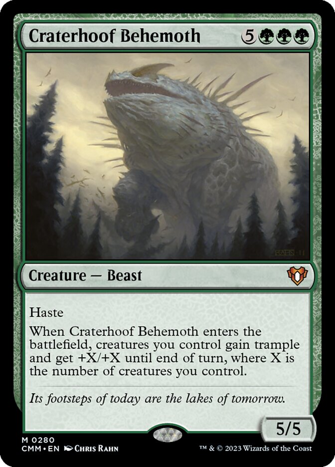 Craterhoof Behemoth - [Foil] Commander Masters (CMM)