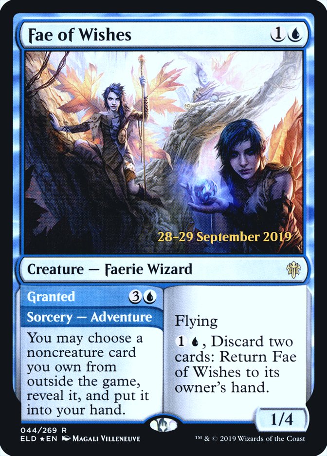 Fae of Wishes // Granted - [Foil, Promo] Throne of Eldraine Promos (PELD)