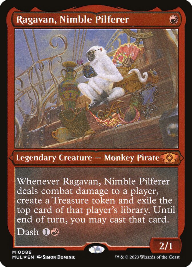 Ragavan, Nimble Pilferer - [Etched Foil] Multiverse Legends (MUL)