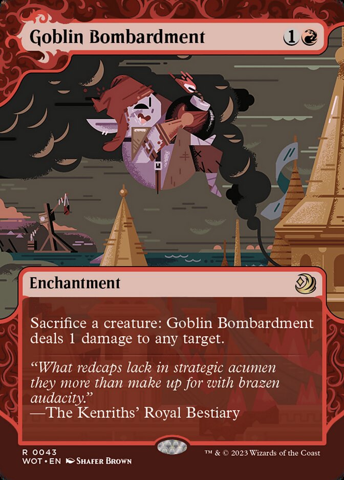 Goblin Bombardment - [Showcase] Wilds of Eldraine: Enchanting Tales (WOT)