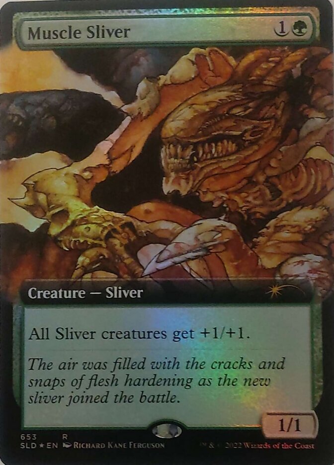 Muscle Sliver (653) - [Foil, Extended Art] Secret Lair Drop (SLD)