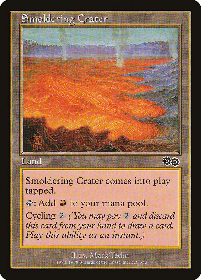 Smoldering Crater - [Retro Frame] Urza's Saga (USG)