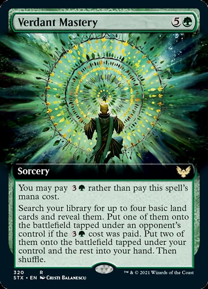 Verdant Mastery - [Foil, Extended Art] Strixhaven: School of Mages (STX)