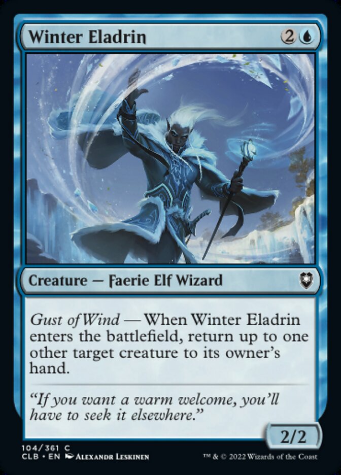 Winter Eladrin - [Foil] Commander Legends: Battle for Baldur's Gate (CLB)