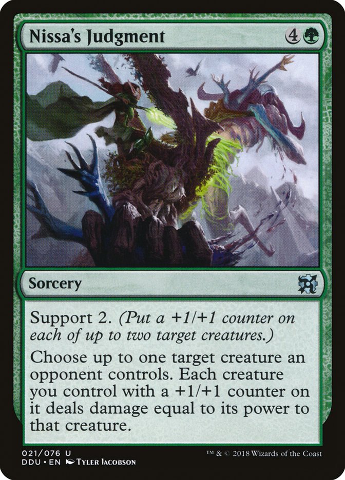 Nissa's Judgment - Duel Decks: Elves vs. Inventors (DDU)