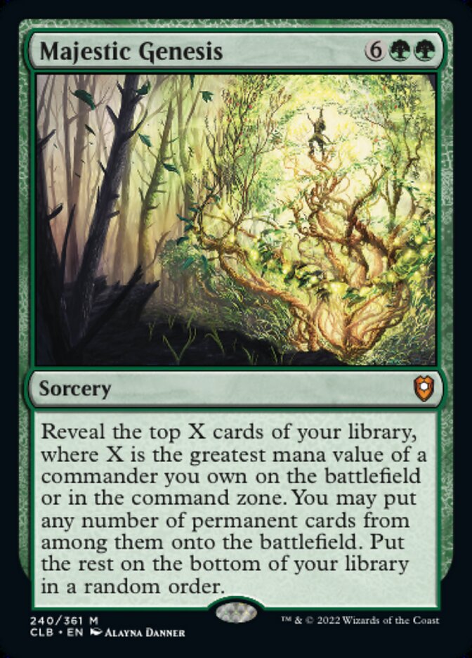 Majestic Genesis - [Foil] Commander Legends: Battle for Baldur's Gate (CLB)